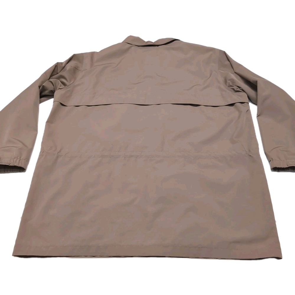 LL Bean Traveler Jacket Mens LT Large Tall Brown Lightweight Field 6 Pocket READ - Picture 5 of 15